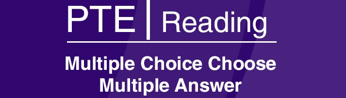 Latest PTE Practice Multiple choice Choose Multiple Answers 1 